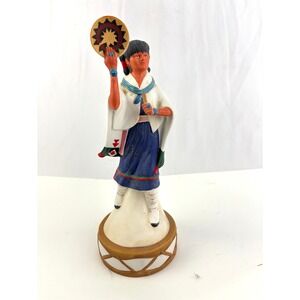 Vtg Ski Country Southwestern Pueblo Dancer Decanter 750ml Ceramic 1980s